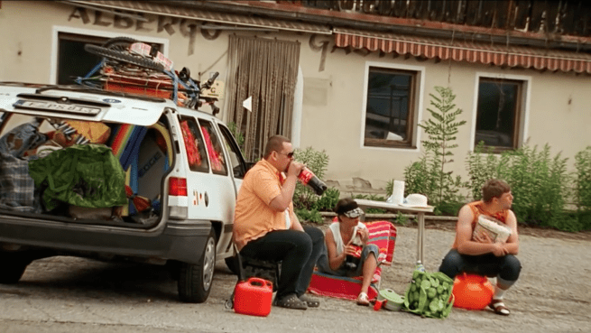 VW Volkswagen Sharan Karikatur