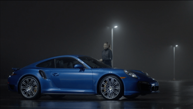 Porsche Sharapova Los Angeles parking lot